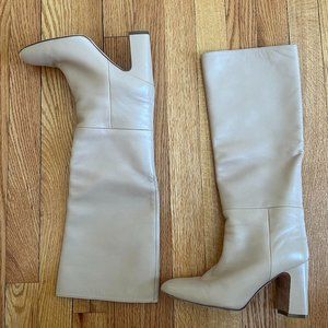 Stuart Weitzman Beige Knee High Boot